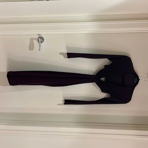 Purple cut out dress